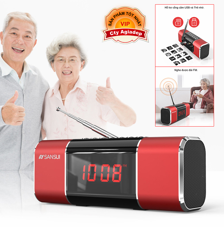 Loa bluetooth hàng hiệu sansui nhật bản d11