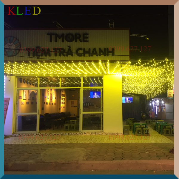 Led quấn cây 12v - Led đúc F5 12v 50 bóng dài 3m