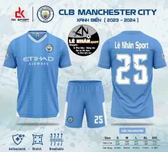 Áo bóng đá Manchester city - Mancity Biển, có nhận in tên số, áo bóng đá nam nữ