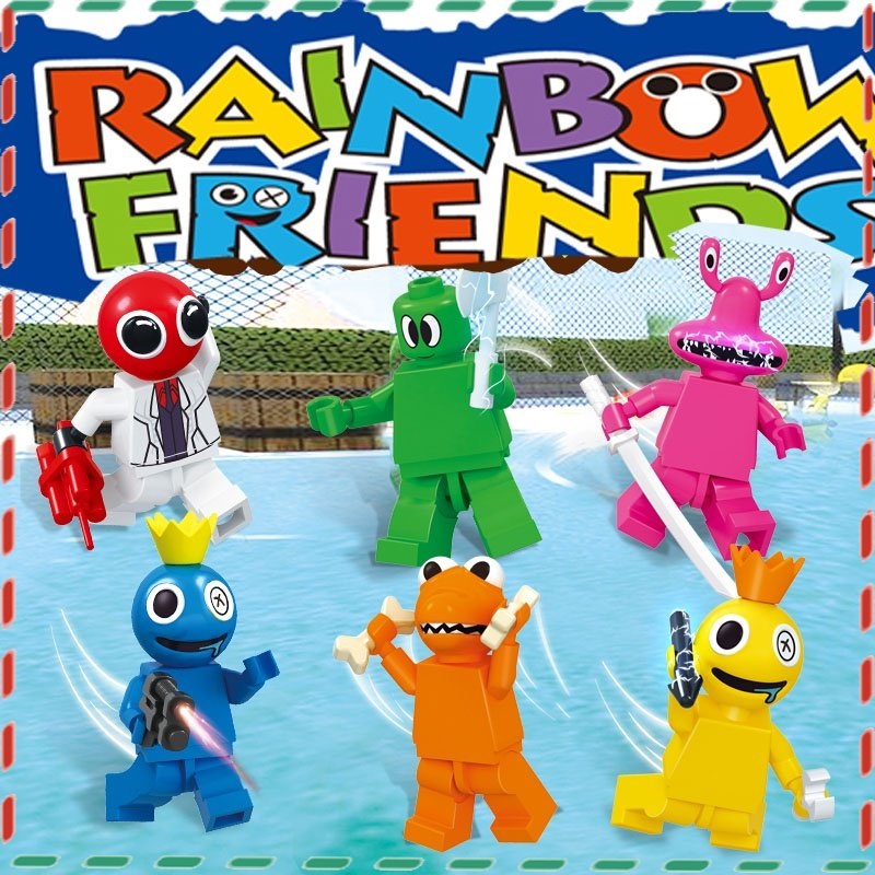 Compre Roblox Rainbow Friends Doll Blue Purple Green Orange Pink Red  Yellow, 30cm, Popular toys for Korean children