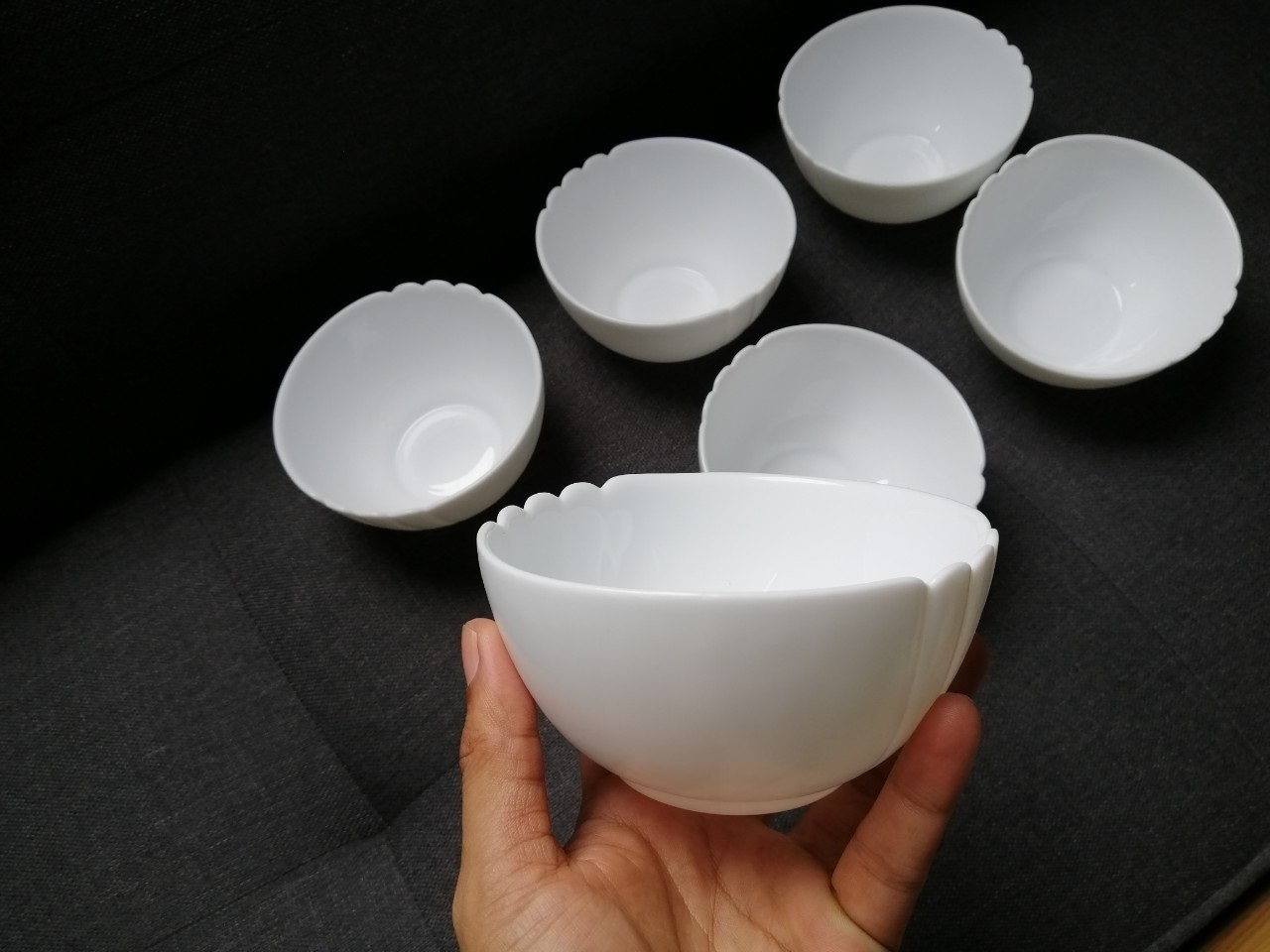 Bộ chén sứ 6 cái pastel cao cấp