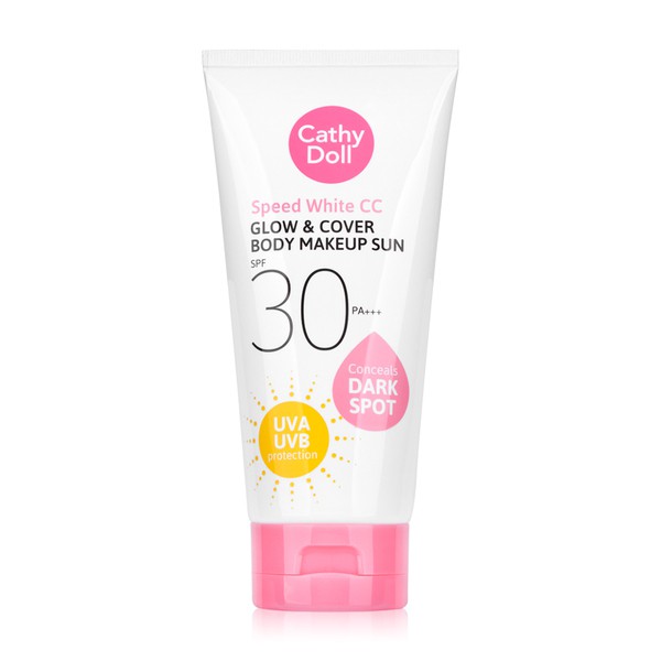 Cathy Doll CC Glow & Cover Body Makeup Sun SPF30 PA+++ 138ml Speed White ซีซีครีมสำหรับผิวกาย