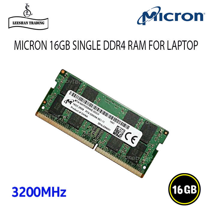16Gb Ddr4 3200Mhz Ram For Notebook & Desktop - Transcend Crucial