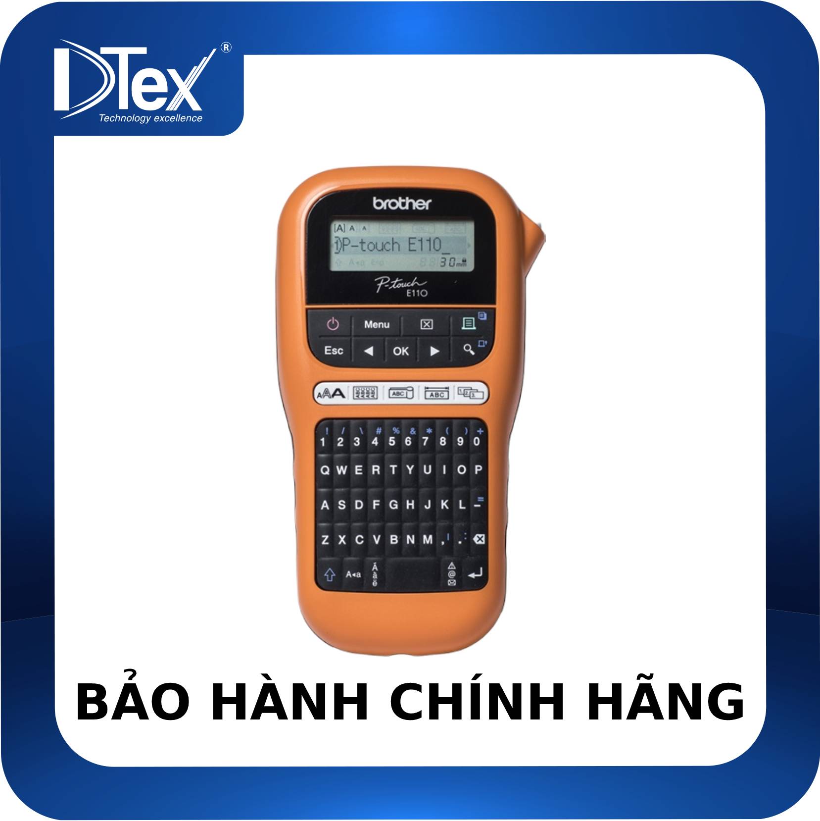 Máy in nhãn Brother PT-E110 - Hàng Chính Hãng