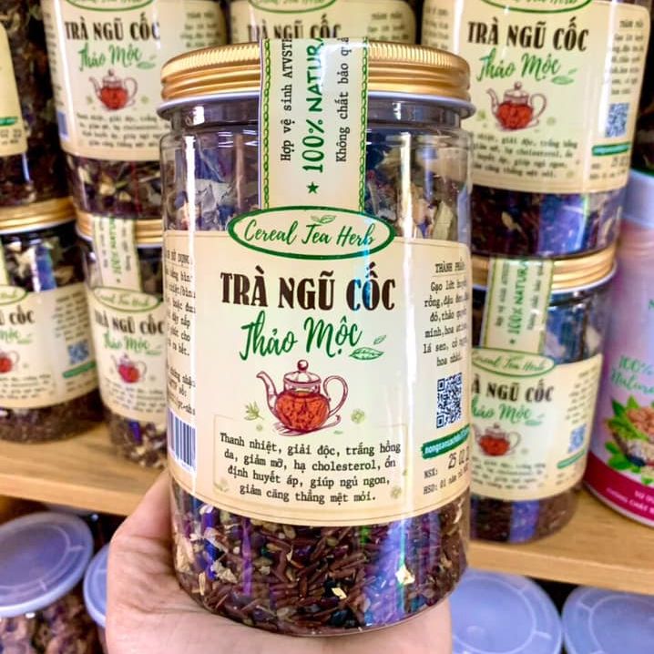 Trà thảo mộc, trà ngũ cốc thảo mộc đô 37 - hộp 500 gam - bách hóa thực phẩm sạch