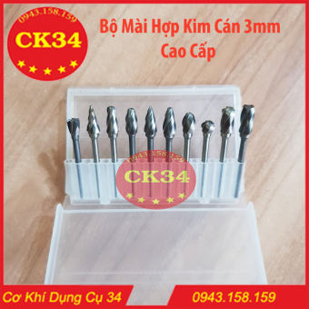 Bộ Mài Khắc Vonfam, Bộ Mài Thô, Bộ Làm Lũa 10 Mũi Cao Cấp