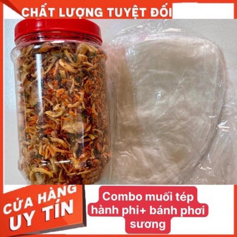 Muối tôm hành phi thơm ngon đặc sản tây ninh tặng 50gr bánh tráng