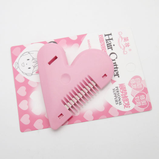 Lược Tỉa Tóc Mái Hình Trái Tim Mini Kèm Dao Lam