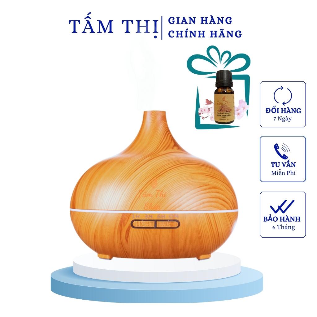 (Mua Máy Tặng Tinh Dầu) Máy Khuếch Tán Tinh Dầu Aroma Cổ Cao 550ml Cao Cấp Cỡ Lớn Máy Xông Tinh Dầu Máy Phun Sương Tạo Ẩm Cho Phòng Ngủ