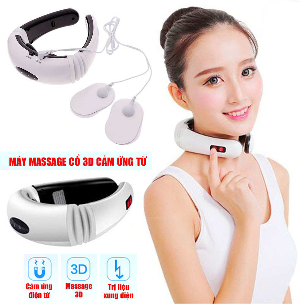 Máy massage cổ vai gáy 3d - kl5830 - máy massage hàn quốc, đai massage - máy massage cổ, vai, gáy cao cấp.