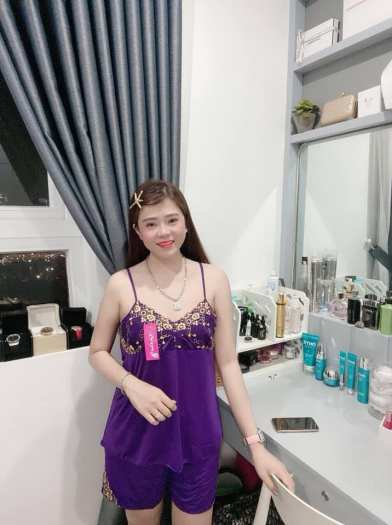 ĐỒ NGỦ THUN LẠNH 2 DÂY PHỐI REN DỄ THƯƠNG-MẪU MỚI HOT