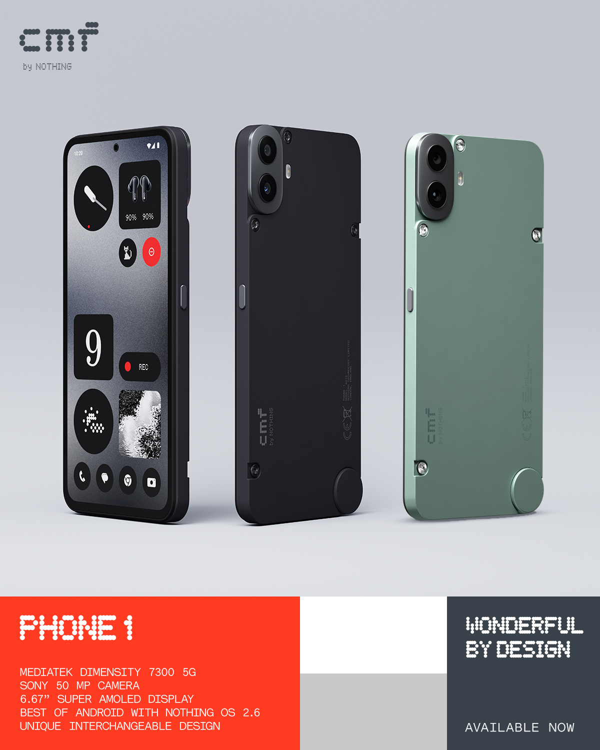 CMF Phone 1 – 6.67″ AMOLED 5G Smartphone | Aihome Malaysia