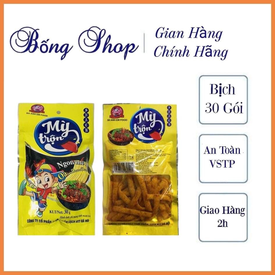 Combo 30 gói snack mỳ trộn đồ ăn vặt siêu ngon