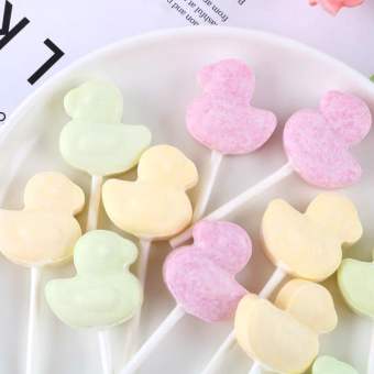 100g Kẹo mút sữa bò không đường hình con vịt dễ thương ăn vặt ngon tốt cho sức khỏe