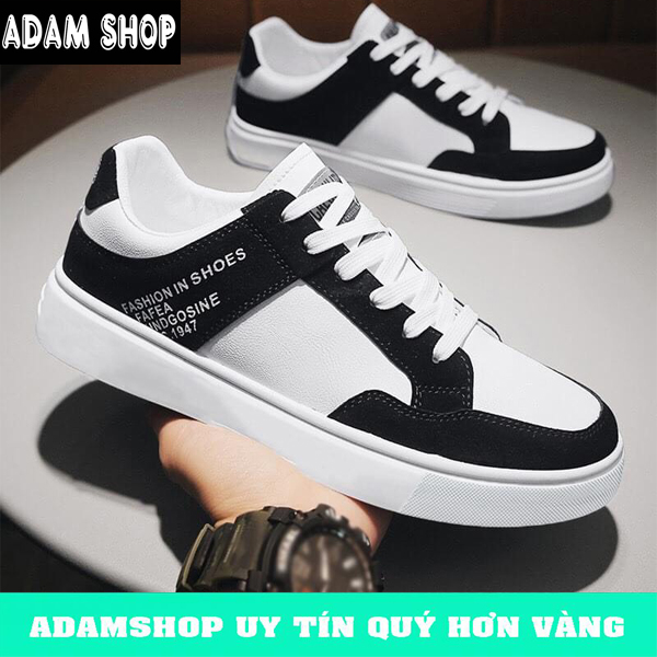 Giày thể thao nam trắng,giày sneaker nam cao cấp (hot trend) mã TVN