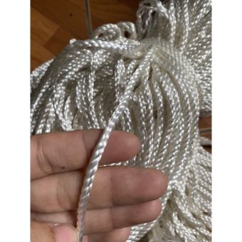 Dây dù màu trắng 5li, dây chằng, dây đan lưới, dây thả diều