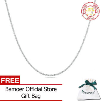 BAMOER Vòng Cổ Gypsophila Bằng Bạc Ý 925 Cho Nữ Dây Chuyền Dài Tối Giản Đơn Giản Quà Tặng Trang Sức Cao Cấp Mạ Bạch Kim BSN262