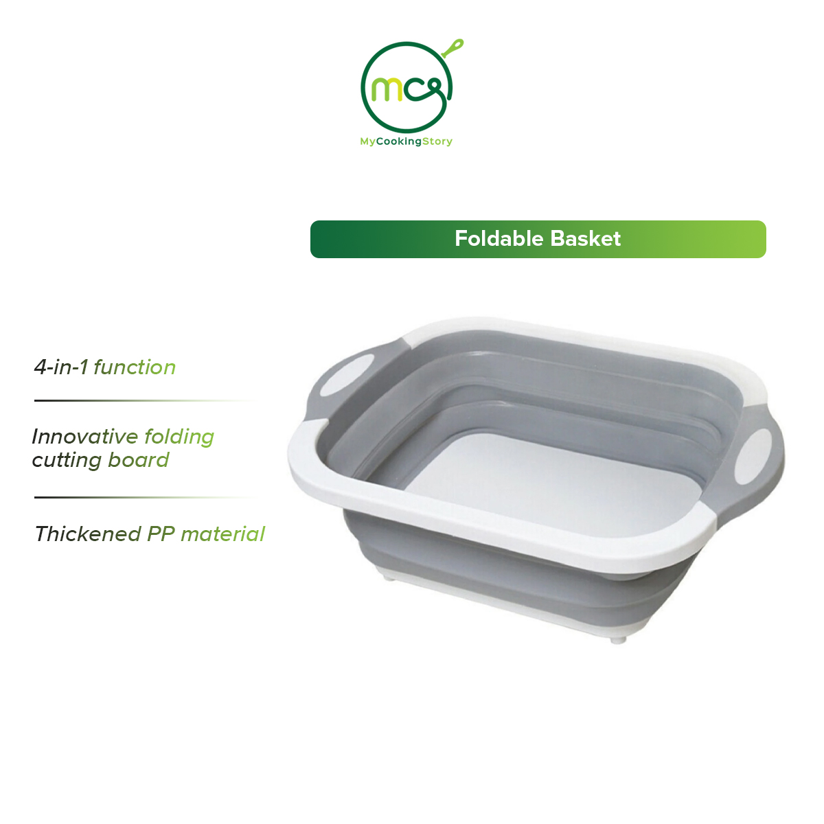 Gambar My Cooking Story    Foldable Kitchen Sink Basket 4 in 1 function