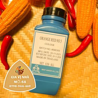 BỘT MÀU ĐỎ CAM THÁI LAN ( MÀU GẠCH TÔM )-500GR