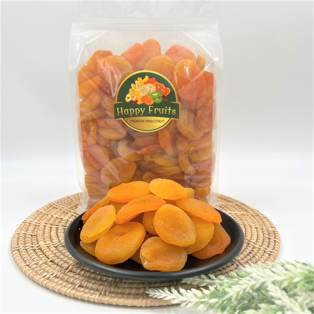 Dried Apricot แอปริคอทอบแห้ง เกรด A ผลไม้เพื่อสุขภาพ By Happy Fruits ราคา 158 บาท*ส่งฟรี