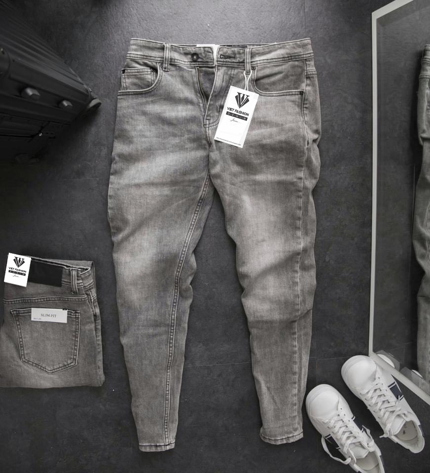 Quần jean nam chất bò cao cấp Jean co dãn 4 chiều cực đẹp form dáng skinny chuẩn DP1023 DONG PHUONG FASHION