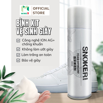 Chai Vệ Sinh Giày, Bình Xịt Tạo Bọt Tuyết Snoker Làm Sạch Và Tẩy Trắng Giày Dép, Túi Xách, Ghế Sofa. Đồ Da Tiện Lợi