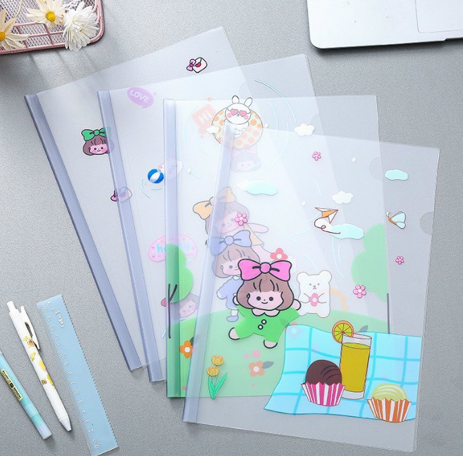 Xấp 12 Bìa cây họa tiết hoạt hình dễ thương