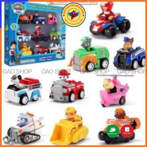 Chó cứu hộ paw patrol a8, a9, a11, mô hình 6 con, 7 con, 8 con, 9 con đồ chơi cho các bé