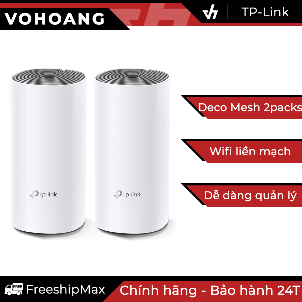 Hệ thống wi-fi mesh tp-link deco e4 2-packs chuẩn ac1200