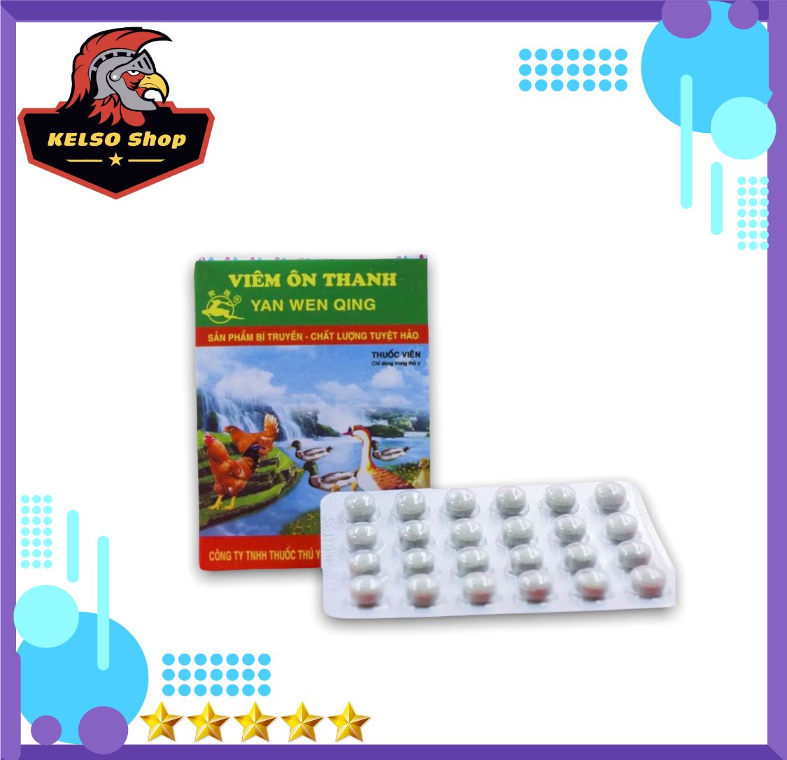 Thuốc gà đá Viêm Ôn Thanh 25 hộp cho gà đá, chim cảnh