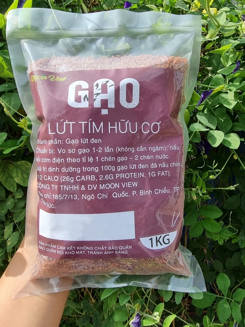1 kg gạo lứt tím điện biên moon view