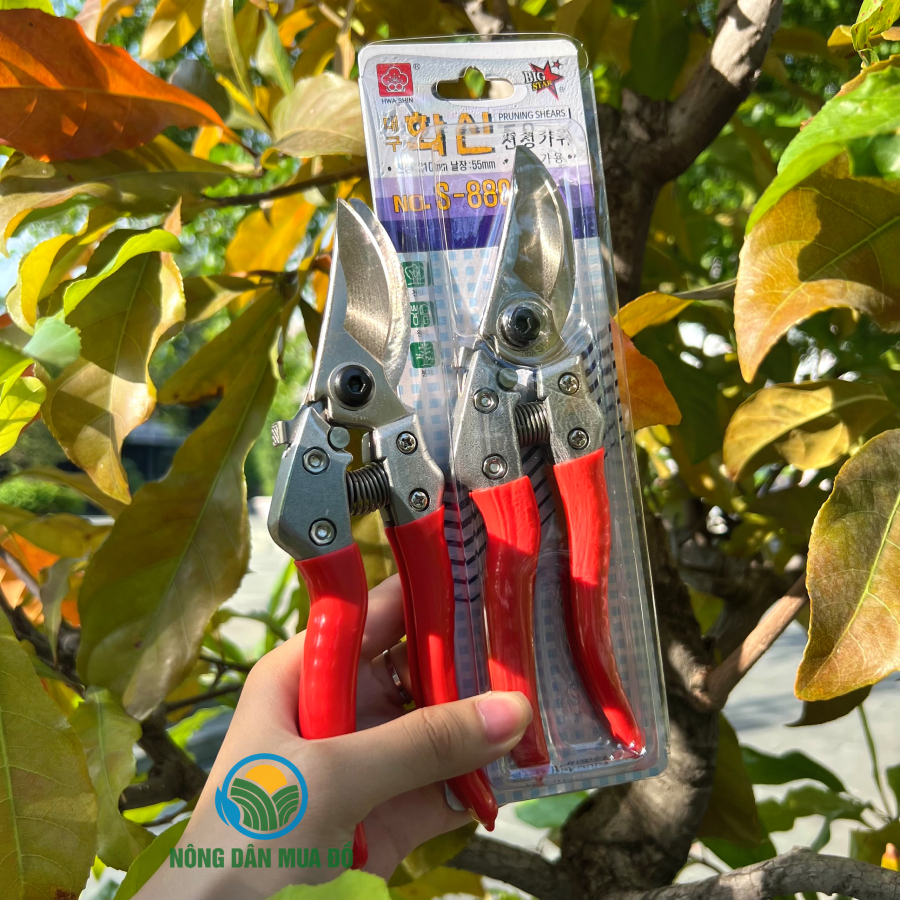 Kéo cắt cành Hàn Quốc S880 lưỡi cắt siêu sắc độ bền vượt trội, kéo tỉa cây cảnh