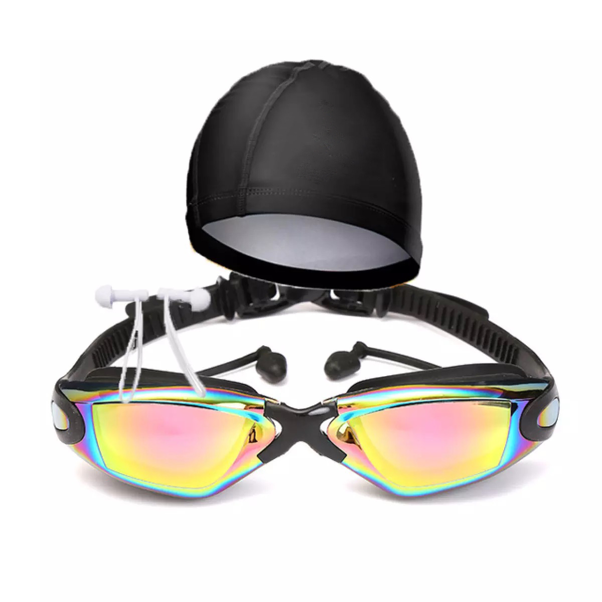 Kính Bơi, Sét Mũ + Kính Bơi Kèm Kẹp Mũi, Bịt Tai Giúp Bạn Thỏa Sức Bơi Lội