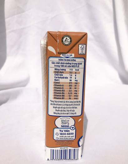 Sữa Nestle Gấu hương Socola 180ml