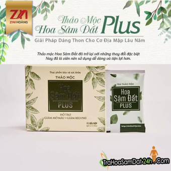 Trà hoa sâm đất plus mẫu mới dạng viên hộp 30 viên