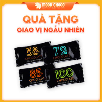 Socola Đen Đắng Nguyên Chất Không Đường Chocolate Ăn Kiêng Thanh Gói Lẻ MOOD CHOCO