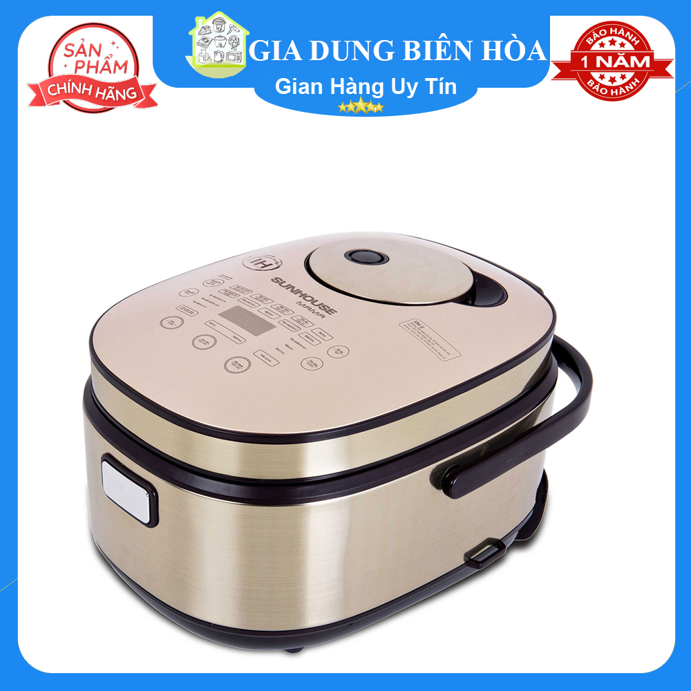 Nồi cơm điện cao tần sunhouse mama 1.5 lít shd8955-trưng bày 95-99%_số người ăn 2-4 người công suất:1200w lòng nồi dày:2.442mm
