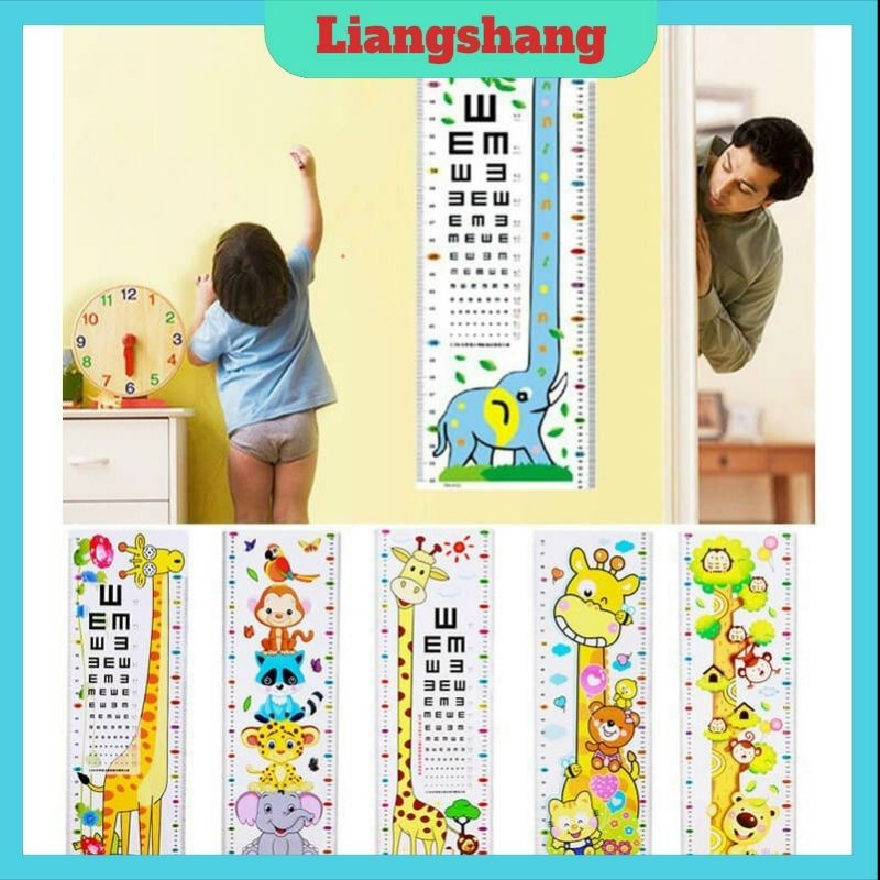 Thước Dán Tường Đo Chiều Cao Cho Bé 170cm/ Decal dán tường đo chiều cao, kiểm tra thị giác cho be
