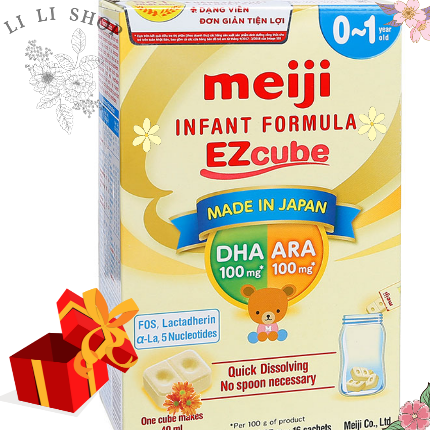 Sữa thanh Meji Infant Ezcube 432g cho bé từ 0 đến 1 tuổi