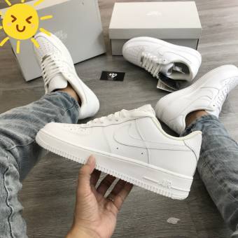 Giày Sneaker air force 1 full white ,Giày thể thao Air Force 1 Af1 Trắng Thể Thao Cổ Thấp nam nữ full bill box