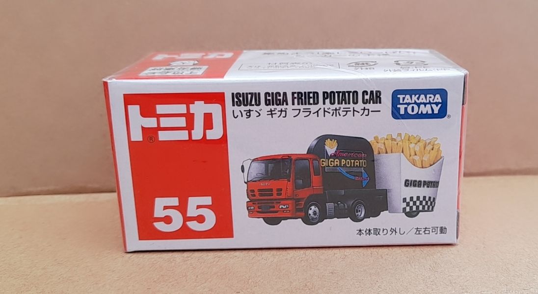 Xe mô hình Tomica (Có hộp số 55) - Xe bán khoai tây 2 khúc tháo rời rất đẹp giá rẻ cho bé hay sưu tập