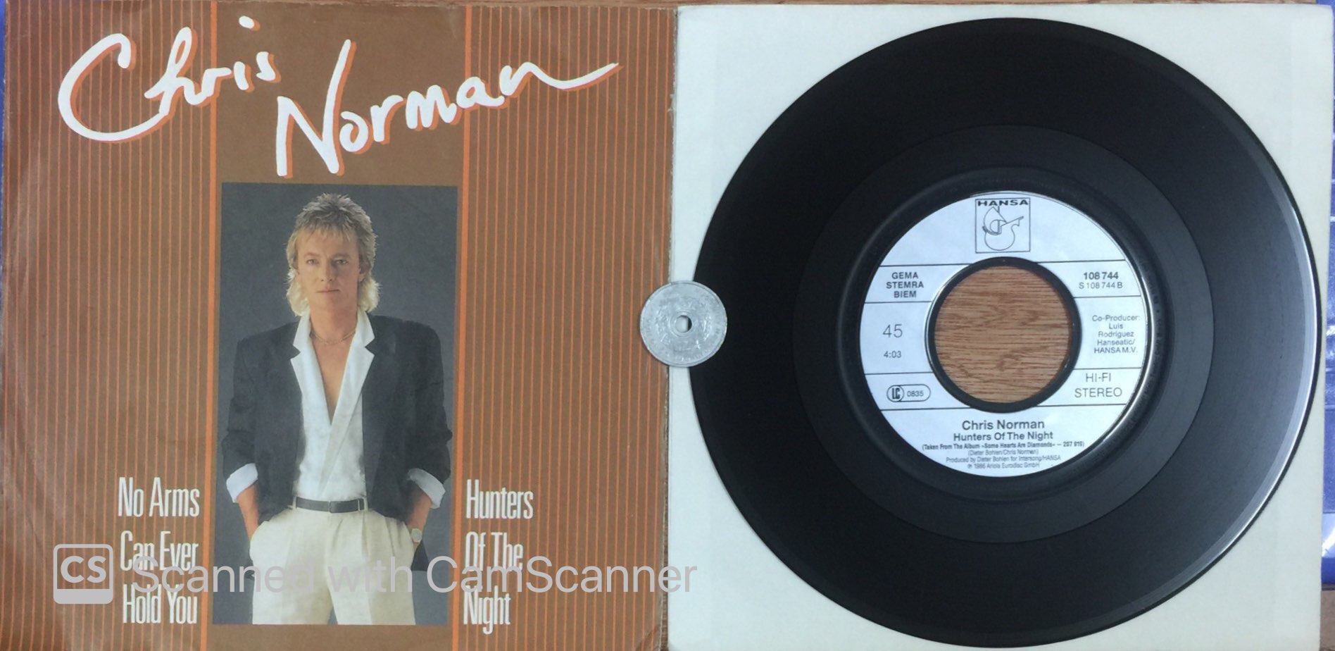 stereomate - Đĩa than - Single Vinyl - 7 inch 45RPM: Chris Norman - No Arms Can Ever Hold You