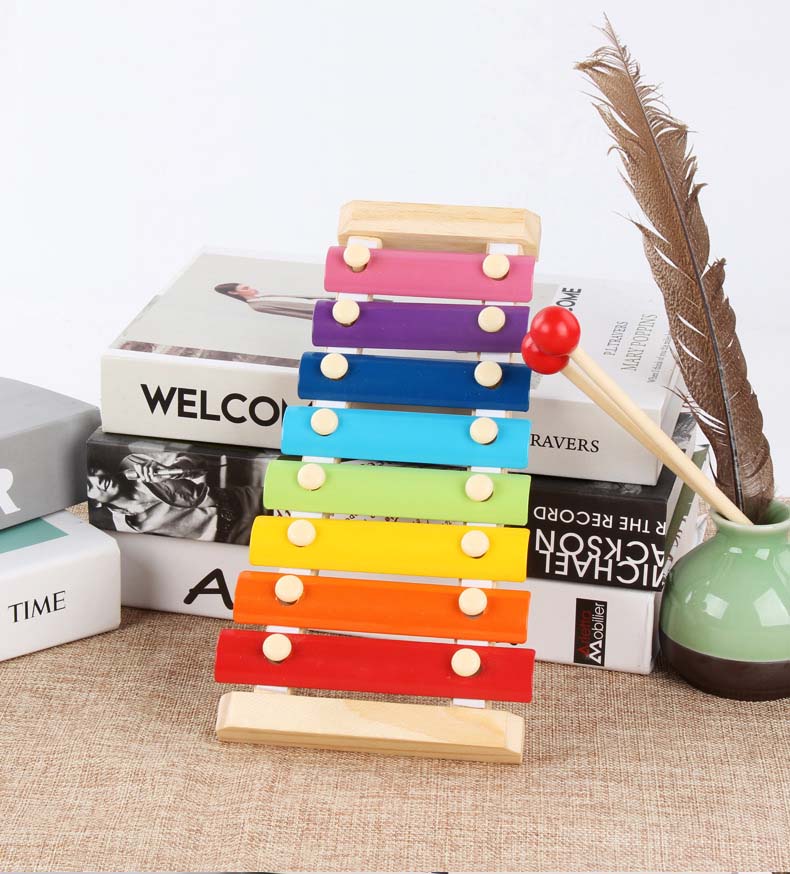 Đàn gỗ xylophone 8 thanh, giúp bé cảm thụ âm thanh