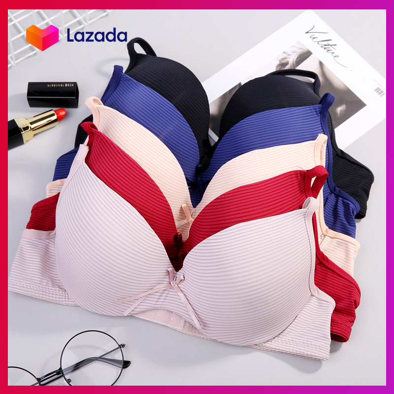 Lẻ size 36 Áo lót có gọng su đúc sọc ngang siêu mịn mút mỏng 0.5cm siêu mát - NHShop fc