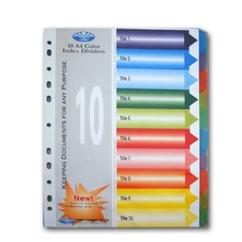 Chia File nhựa A4 10 mầu,12 mầu.