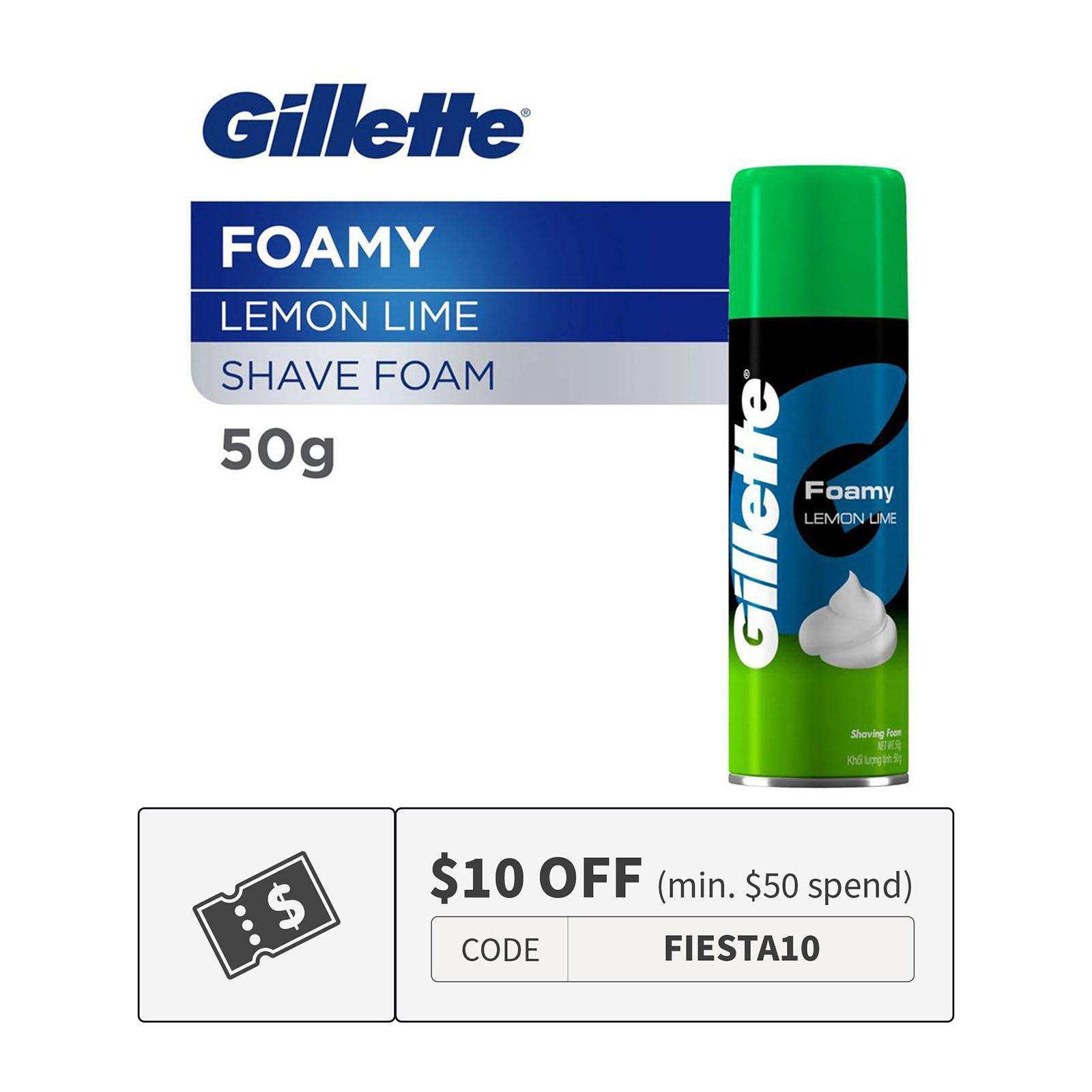 gillette foamy lemon lime 50g