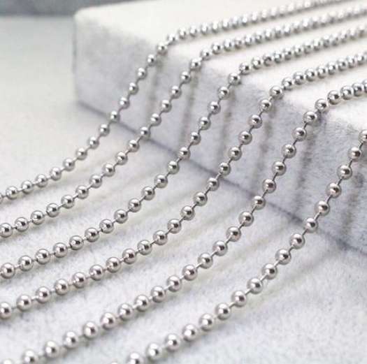DÂY CHUYỀN BI INOX 5mm CỰC ĐẸP KHÔNG ĐEN