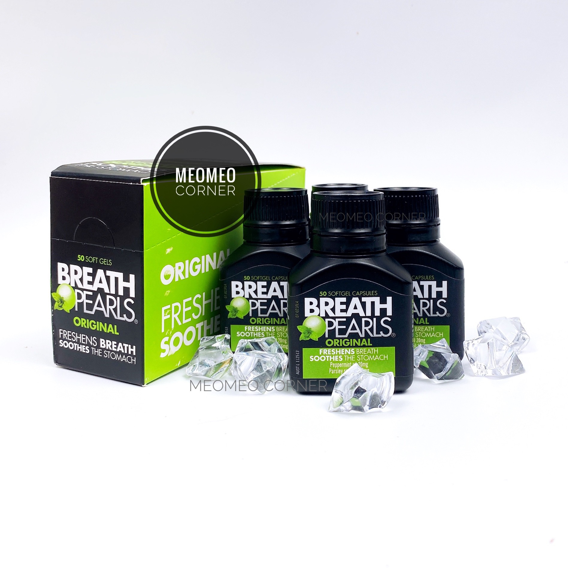 Kẹo thơm miệng bạc hà Breath Pearl  Úc 50 viên