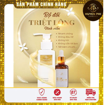 ComBo TRIỆT LÔNG HUYỀN PHI [mua 1 được 3]  Triệt lông vĩnh viễn,Tẩy sạch lông trên cơ thể lông chân, lông tay, lông nách, lông bikini, râu  Không đau rát, không kích ứng da Sạch lông hoàn toàn sau 1 liệu trình.