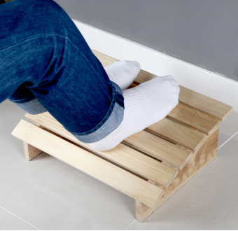 Ghế gỗ kê chân bàn ngồi làm việc thoải mái văn phòng - bàn học - bàn làm việc